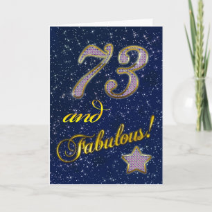 Carte 73e anniversaire pour quelqu'un Fabulous
