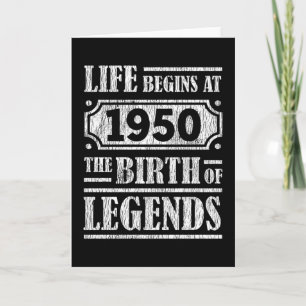 Carte 75 Ans 1950 Naissance d'une Légende 75e Anniversai