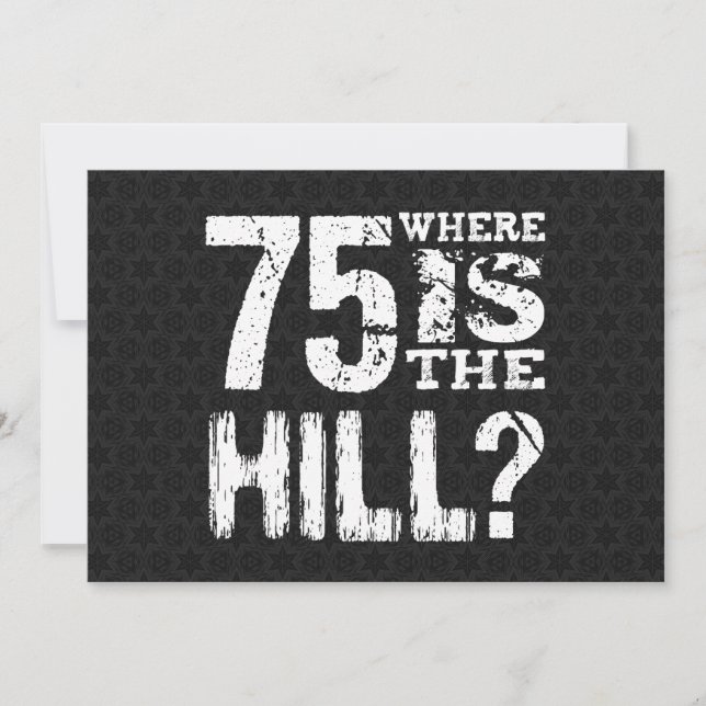 Carte 75 Où Est La Colline Drôle 75e Anniversaire BL75Z (Devant)