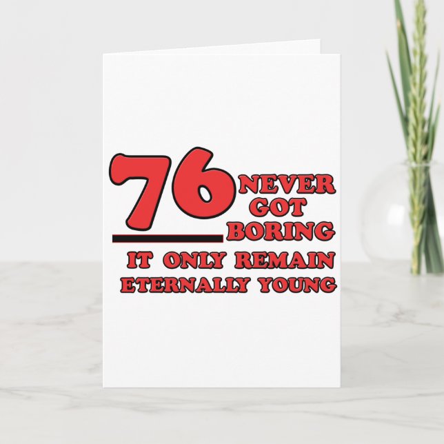 Carte 76 ans Anniversaire (Devant)