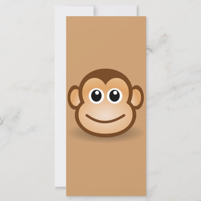 Carte 76-Free-Cute-Cartoon-Singe-Clipart-Illustration (Devant)