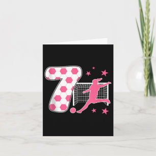 Carte 7 ans Anniversaire de soccer Lover 7e de soccer Th