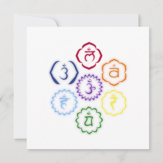 Carte 7 chakras en cercle (Devant)