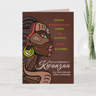 Carte 7 Principles of Kwanzaa Greeting Card