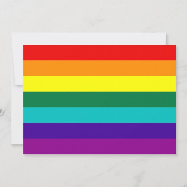 Carte 7 Stripes Rainbow Gay Pride (Devant)
