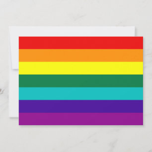 Carte 7 Stripes Rainbow Gay Pride