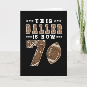 Carte 7e anniversaire Gig Football Joueur 7 année Garçon