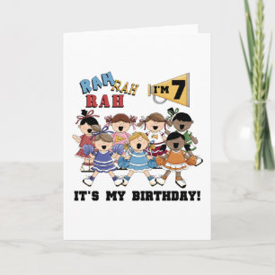 Carte 7èmes T-shirts et cadeaux d'anniversaire de