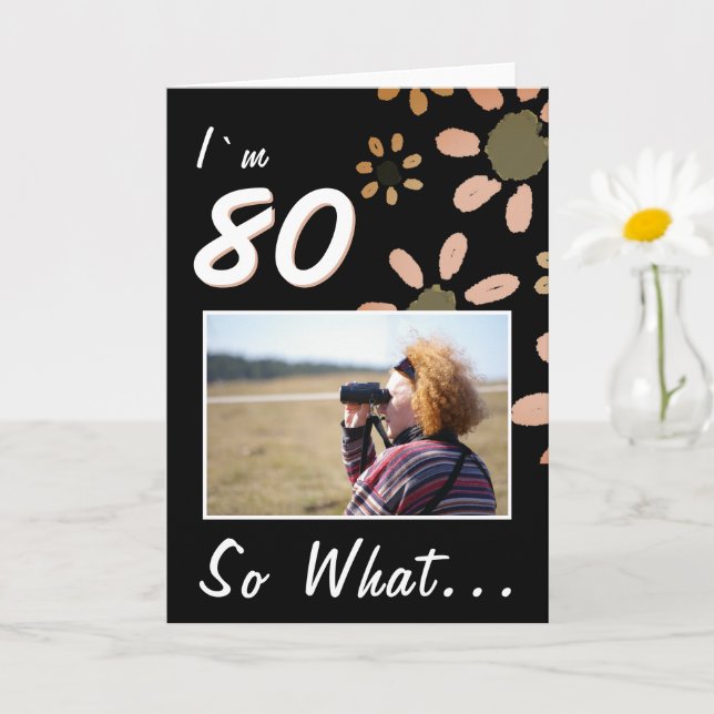 Carte 80 Alors ce que Drôle Citation 80e Anniversaire Ph (Petite plante)