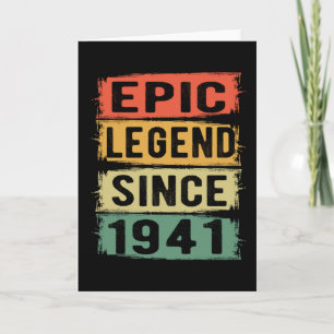 Carte 80 ans Anniversaire 1941 Epic Legend 81e anniversa