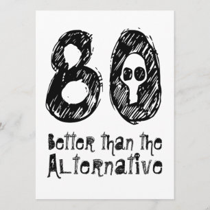 Carte 80 Meilleure que l'alternative 80e anniversaire dr