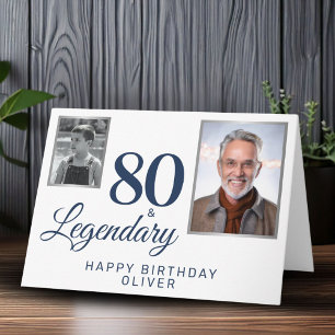Carte 80 & Métallique Légendaire 2 Photos 80e Anniversai