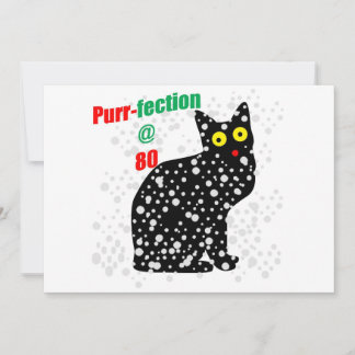 Carte 80 Purr-fection de chats de neige