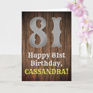Carte 81e anniversaire : Pays inspiré par l'Ouest Look, 