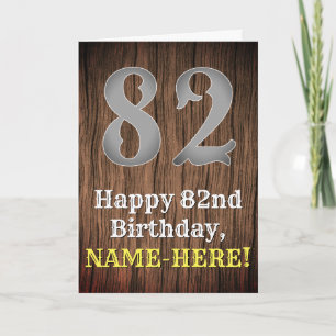 Carte 82e anniversaire : Pays inspiré par l'Ouest Look, 
