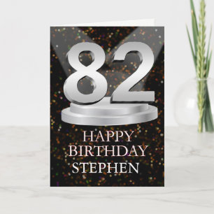 Carte 82e anniversaire Points saillants Ajouter une cart