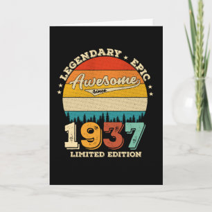 Carte 85 ans Awesome depuis 1937 85e anniversaire Cadeau