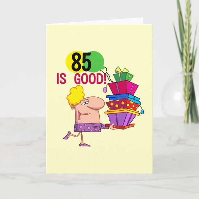 Carte 85 est Bon Anniversaire Tshirts et cadeaux (Devant)