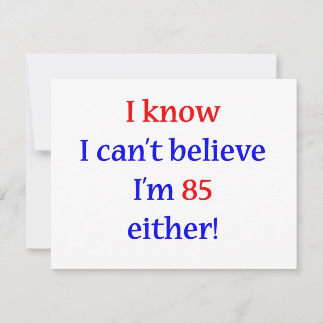 Carte 85 Ou (Devant)