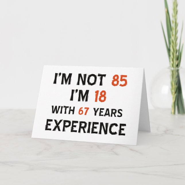 Carte 85e anniversaire (Devant)