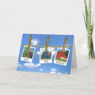 Carte 85e Anniversaire Granges Et Captures De Tracteurs