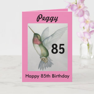 Carte 85e anniversaire Sweet Joli colibri