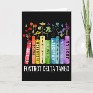 Carte 8647 Foxtrots Tangos Deltas Livre Fleur Résiste Bo