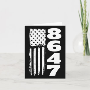 Carte 86 47 8647 Anti Trump subtil