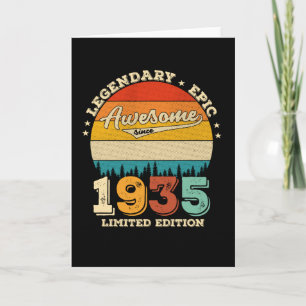 Carte 87 Ans Awesome depuis 1935 87e Anniversaire Cadeau