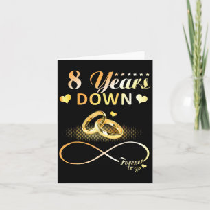Carte 8 Ans À Partir Pour Toujours Couple 8E Mariage Ann