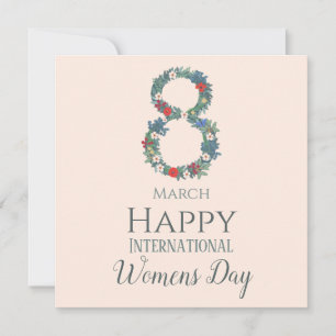 Carte 8 mars Journée internationale des femmes