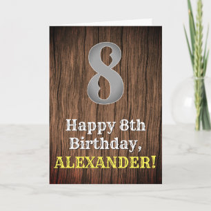Carte 8e anniversaire : Pays inspiré par l'Ouest Look, N