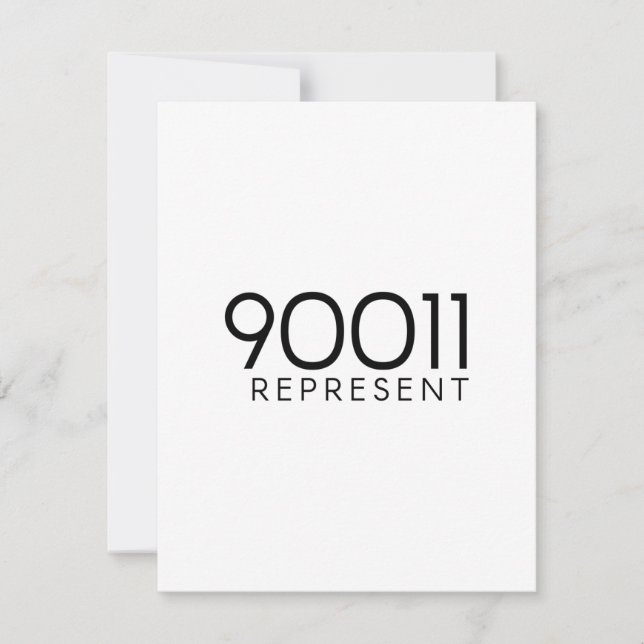 Carte 90011 Represent de Los Angeles (Devant)