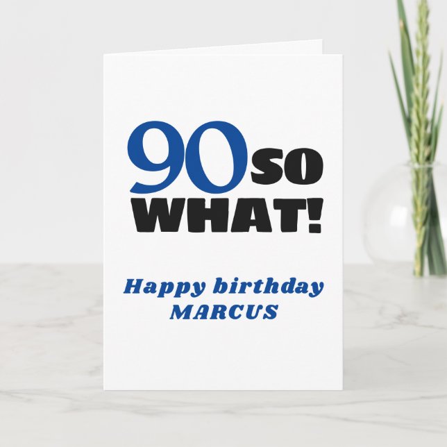 Carte 90 Alors quelle typographie positive 90e anniversa (Devant)