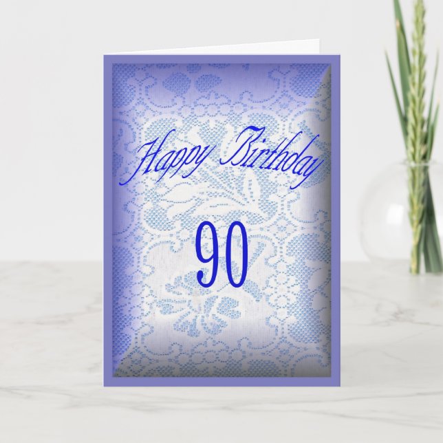 Carte 90 années de joyeux anniversaire (Devant)