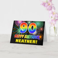90e anniversaire : Gras, Amusants, Feu d'artifice,