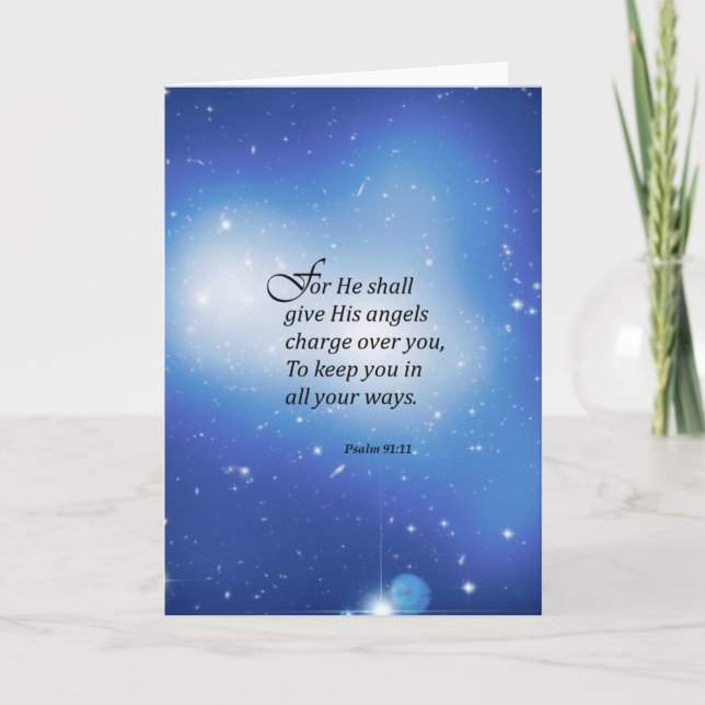 Carte 91:11 de psaume (Devant)