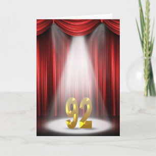 Carte 92e anniversaire sous les projecteurs