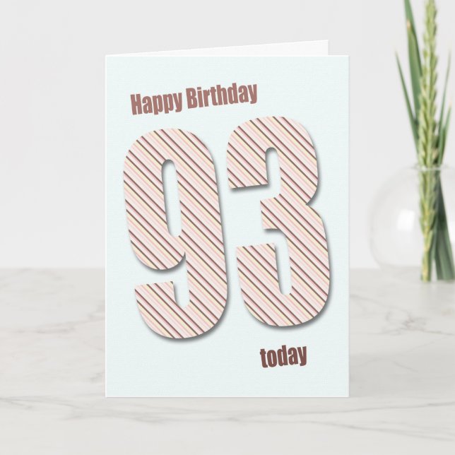 Carte 93e anniversaire (Devant)