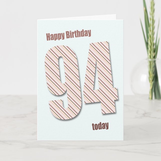 Carte 94e anniversaire (Devant)