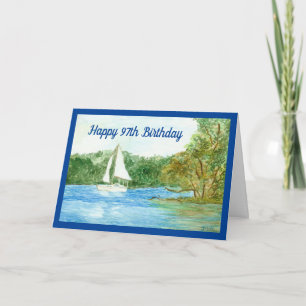 Carte 97e Birthday Sailboat