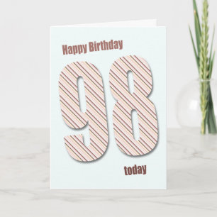 Carte 98e anniversaire
