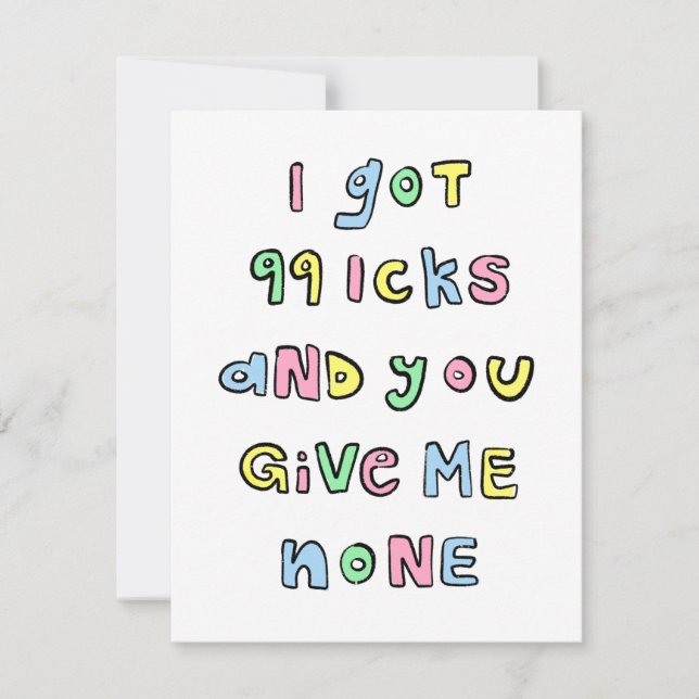 Carte 99 Icks (Devant)