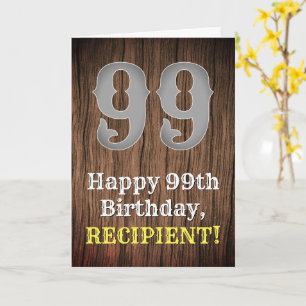 Carte 99e anniversaire : Pays Inspiré par l'Ouest Look, 