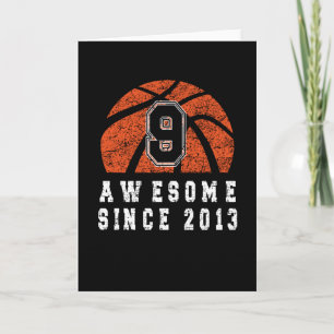 Carte 9e anniversaire 2013 Basketball garçon 9 ans