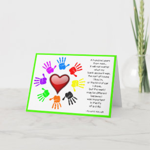 Carte A0001.I Fait une différence.Card.1