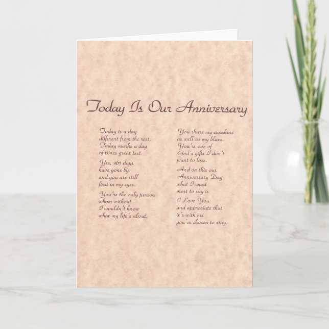 Carte A02 : Aujourd'hui est notre anniversaire (Devant)