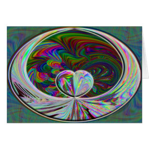 Carte à ailes de coeur