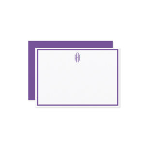 Carte à billet plat violet et blanc