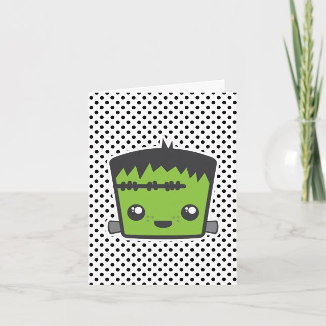 Carte à billets Kawaii Frankenstein (Devant)